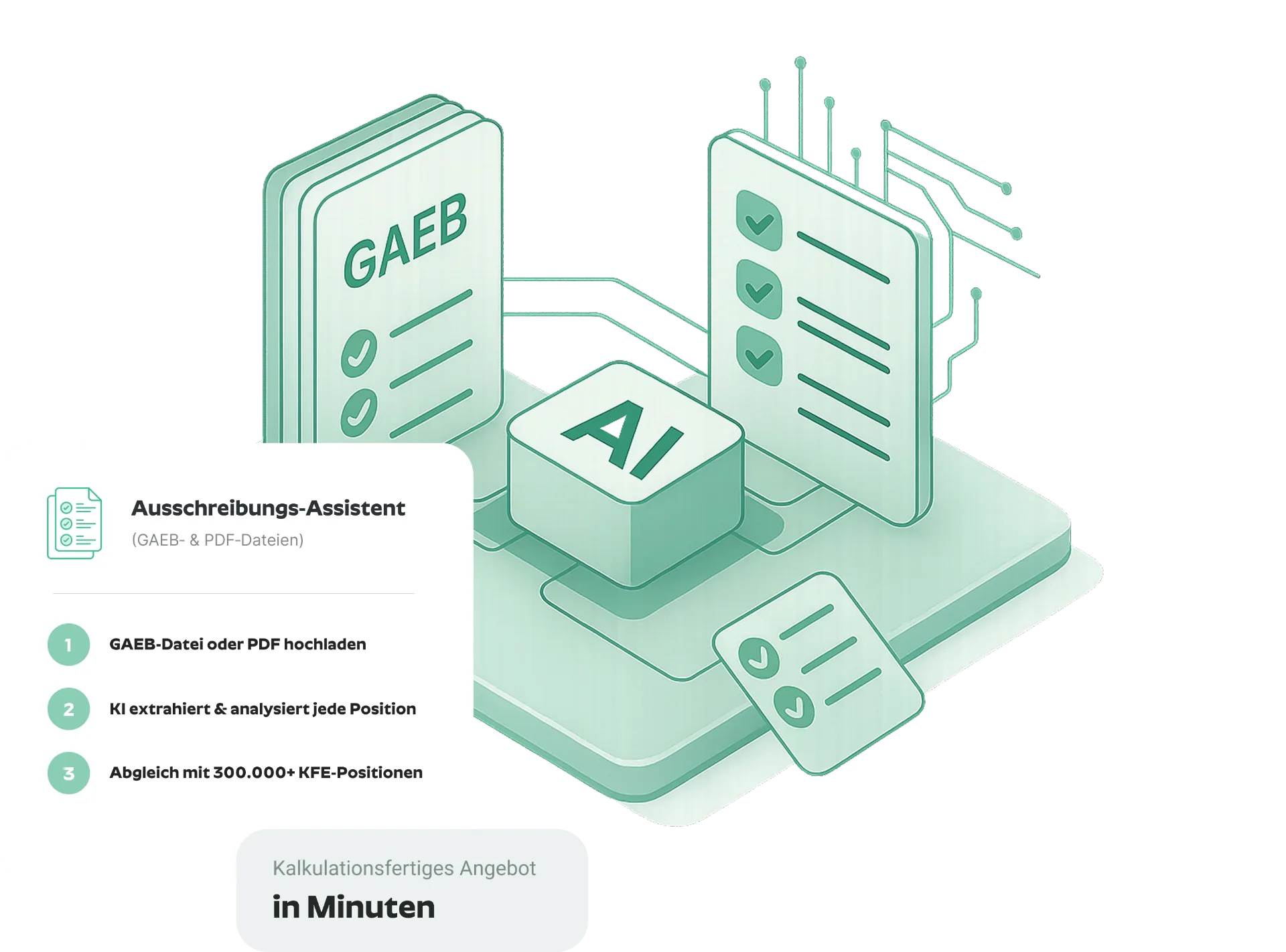 Ausschreibungs-Assistent – GAEB- und PDF-Dateien automatisch zu kalkulationsfertigen Angeboten verarbeiten